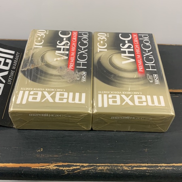 Maxell VHS-C TC-30 HGX-Gold Camcorder Videocassette Premium High Grade Analog VX - Picture 4 of 5